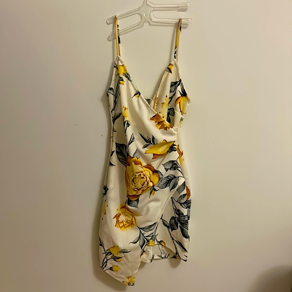 Floral white dress